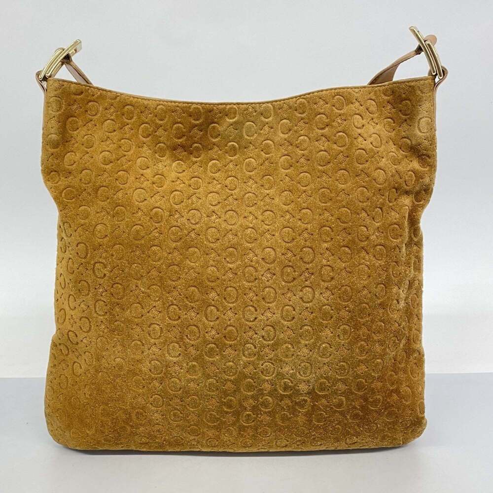 Celine Shoulder Bag C Macadam Suede Beige Women's - Picture 14 of 14